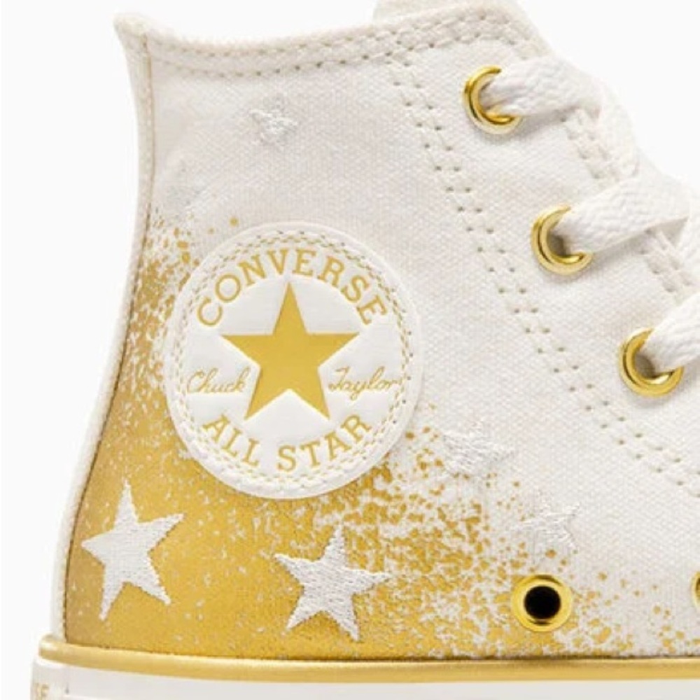 ✨Converse Eva Lift Vintage White/ Gold Sz. 2.5 ✨ 👟